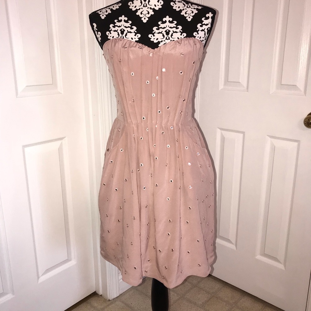 NWT! Rebecca Taylor Sweetheart Strapless Dress - Picture 3 of 5